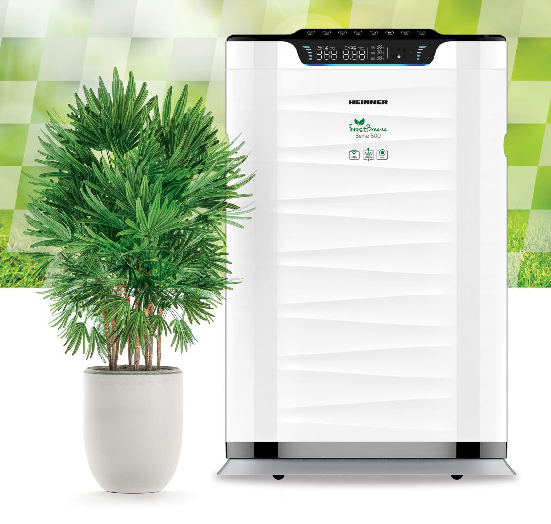 Purificator Aer Heinner HPA-600WIFI - 72m², HEPA H11, WiFi - imagine 4