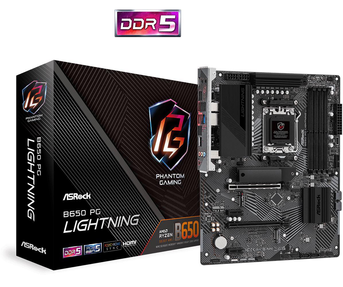 Placa de Baza AsRock B650 PG Lightning AM5 DDR5 PCIe 5.0