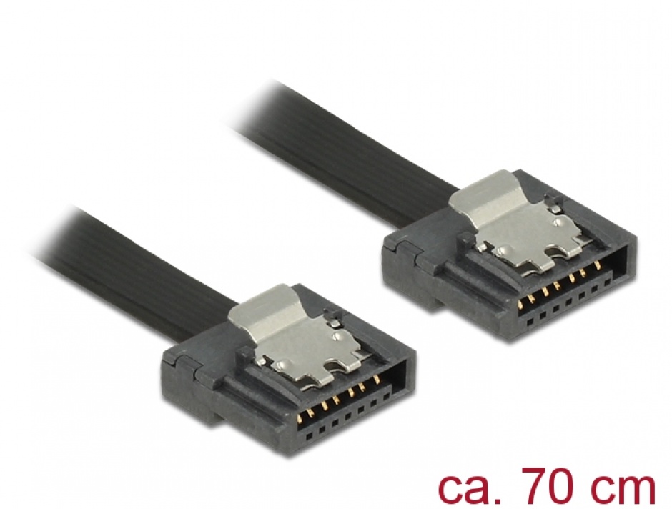 Cablu SATA III Flexi Delock 70cm