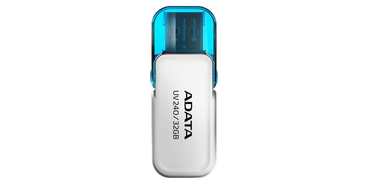 Memorie USB 64GB ADATA alb - Stick 2.0 cu capac metalic - imagine 2