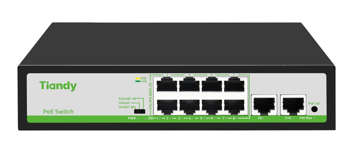 Switch PoE Tiandy 8 Porturi 90W