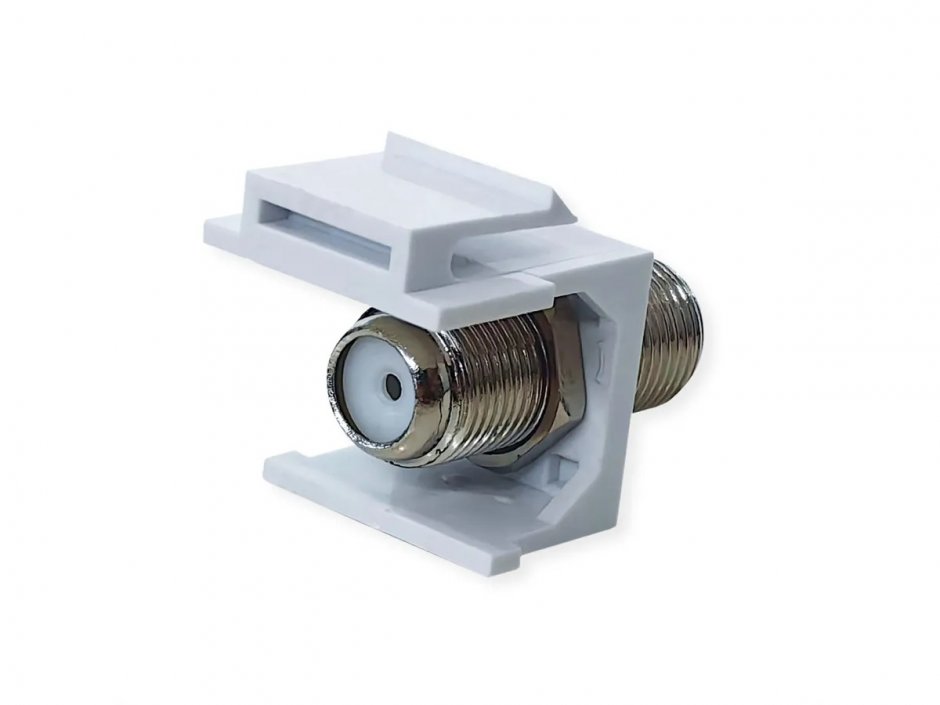 Adaptor Keystone F-F plastic Value pentru cabluri de antenă