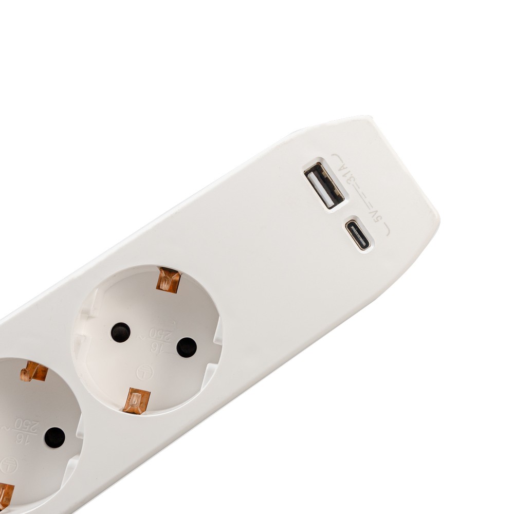 Prelungitor SPACER 3 Prize Schuko, USB, Type-C, 4.5m, 3500W - imagine 2
