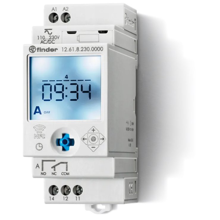 Ceas Programabil Finder 12.61.8.230.0000, 16A, NFC