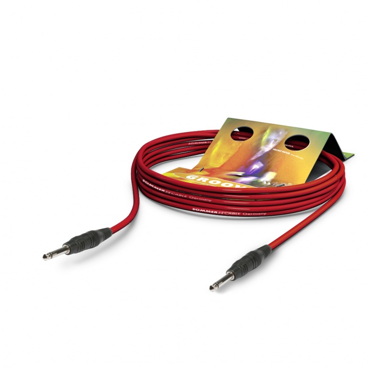 Cablu Hicon Tricone 6m Rosu Jack 6.35mm