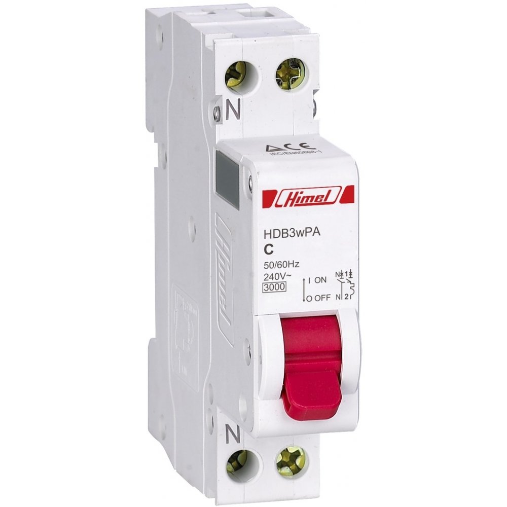 Siguranță Automată Himel 1P+N 6A C