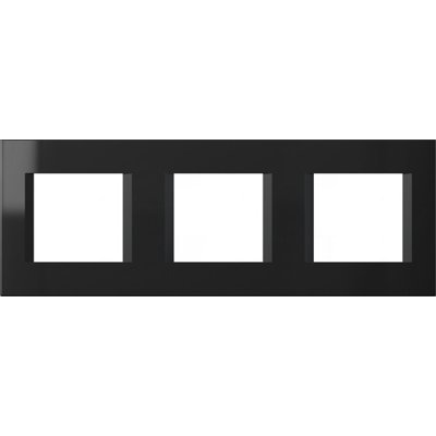 Rama Aparataj 3x2M Negru TEM Modul Line IP20