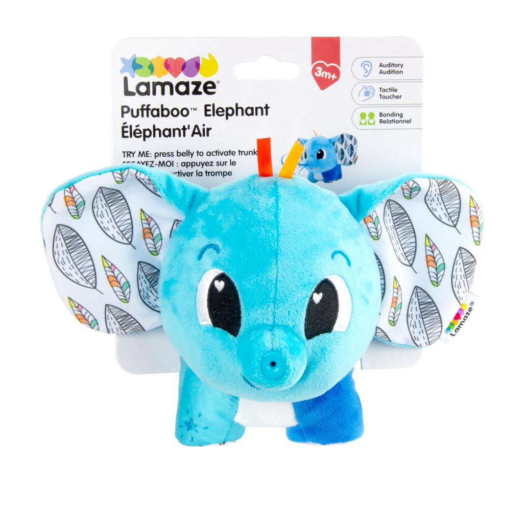 Lamaze Elefantul Pufaila - Jucarie Senzoriala Colorata - imagine 2