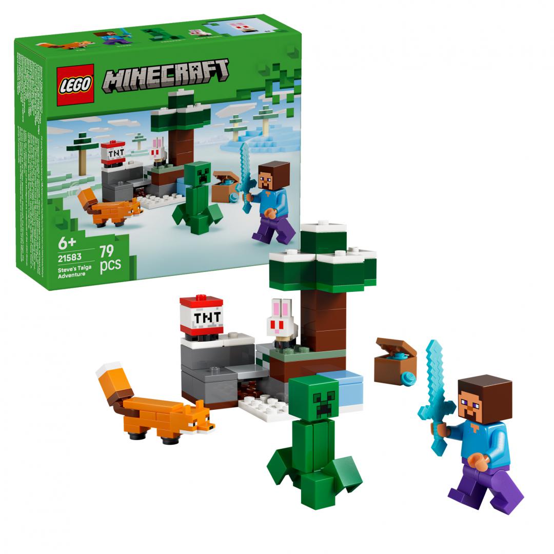 LEGO Minecraft Aventura din Taiga a lui Steve 21583