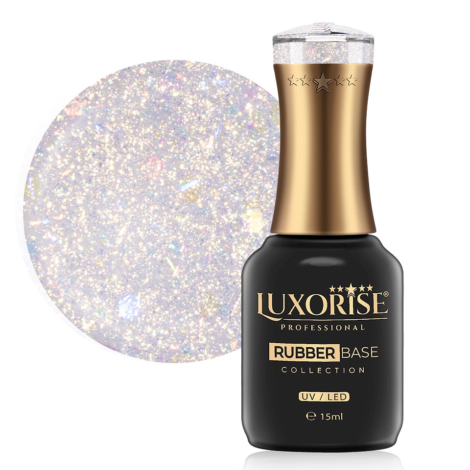 Rubber Base Luxorise Glowing Halo 15ml, autonivelantă