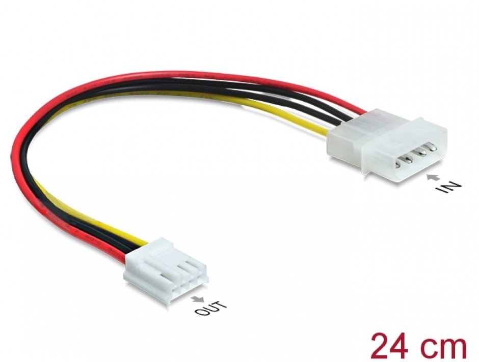 Cablu Molex la Floppy Delock, 4 pini
