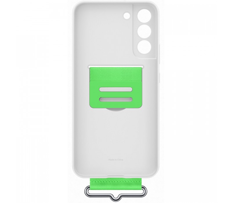 Husă Samsung Galaxy S22 Plus Silicon Alb cu Curea - imagine 2