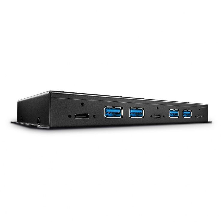 Hub Industrial USB 3.1 Lindy 7 Porturi, 10Gbps