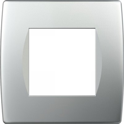 Rama Modulară TEM Argintiu 2M IP20