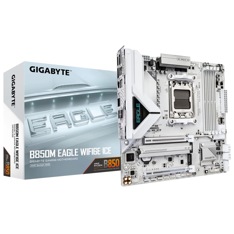 Placă de bază Gigabyte B850M EAGLE WIFI6E ICE AM5 mATX - imagine 2