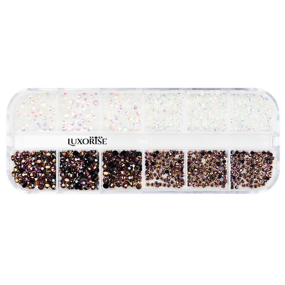 Strasuri Unghii LUXORISE, Exquisite Crystals, 12 Modele - imagine 2