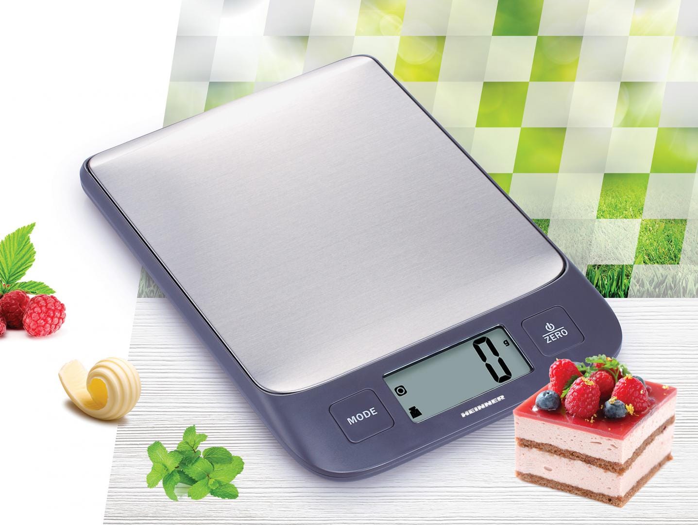 Cântar Bucătărie Heinner HKS-5IXBK 5kg Inox - Precizie 1g - imagine 3
