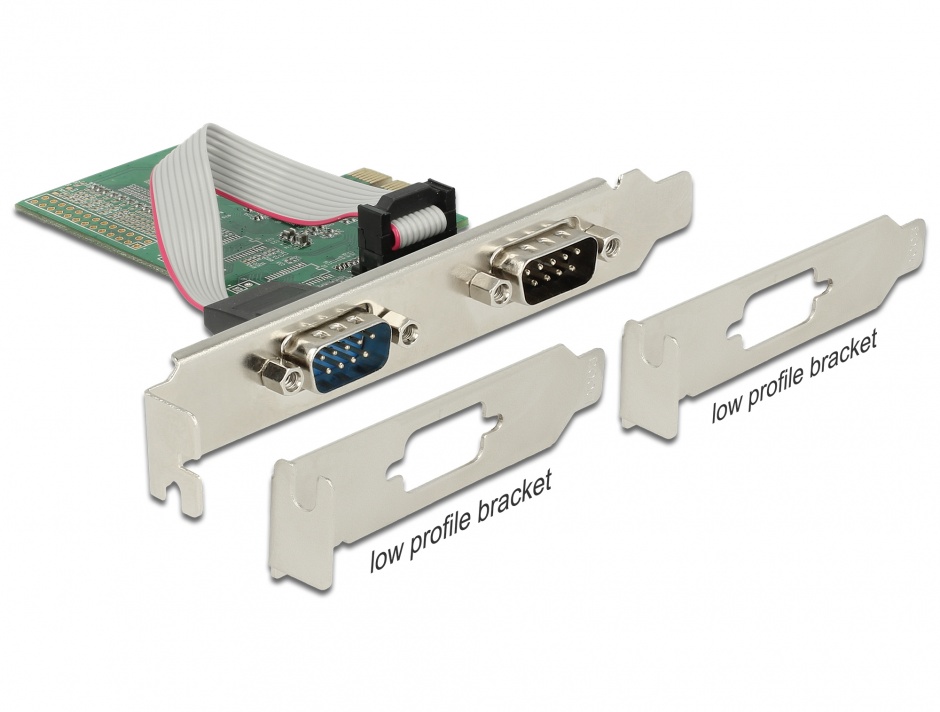 Adaptor Delock PCI Express la 2x Serial RS-232