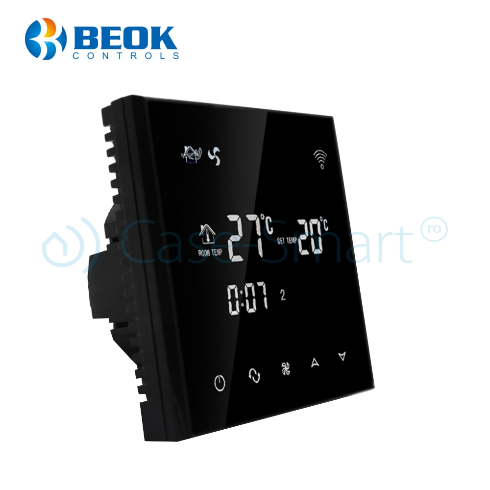 Termostat BeOk TGT70-AC2, Control HVAC cu Fir - imagine 3