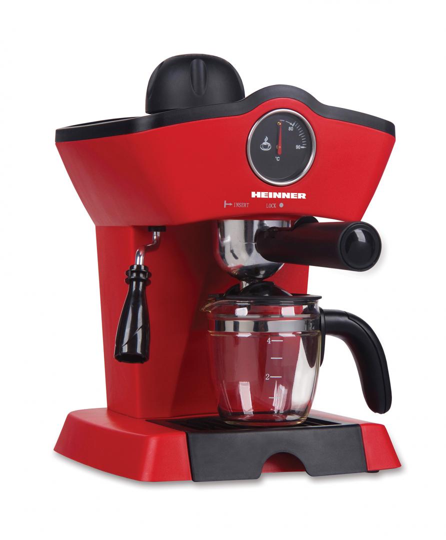 Espressor Heinner HEM-200RD, 800W, 3.5 bar - Rosu