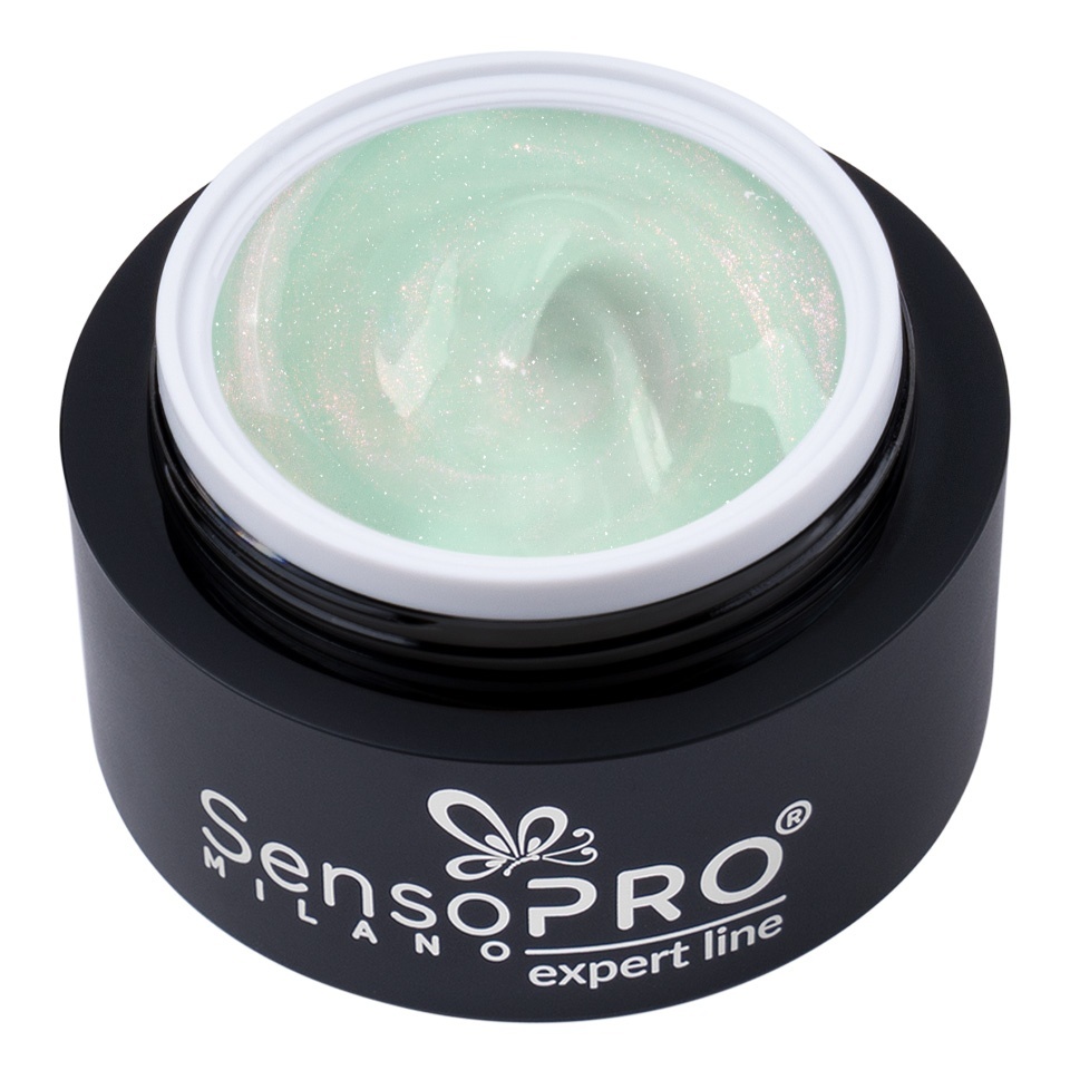 Gel UV Construcție SensoPRO Milano Aqua Shimmer, 15 ml