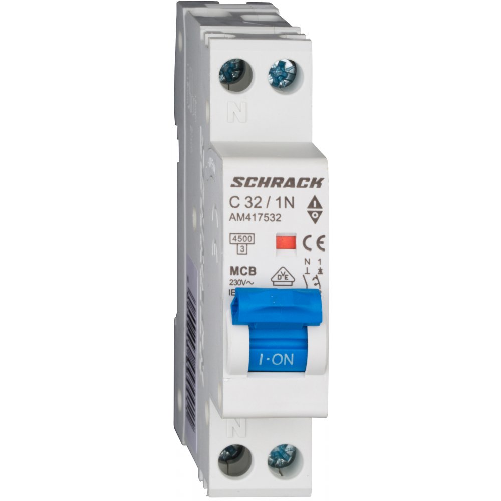 Siguranta Schrack 1P+N 32A Curba C AM417532