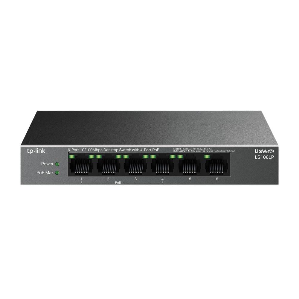 Switch TP-Link LS106LP 6 Porturi PoE+ | Extindere 250m - imagine 6