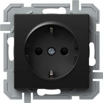 Priză Simplă Schuko TEM Negru, 16A