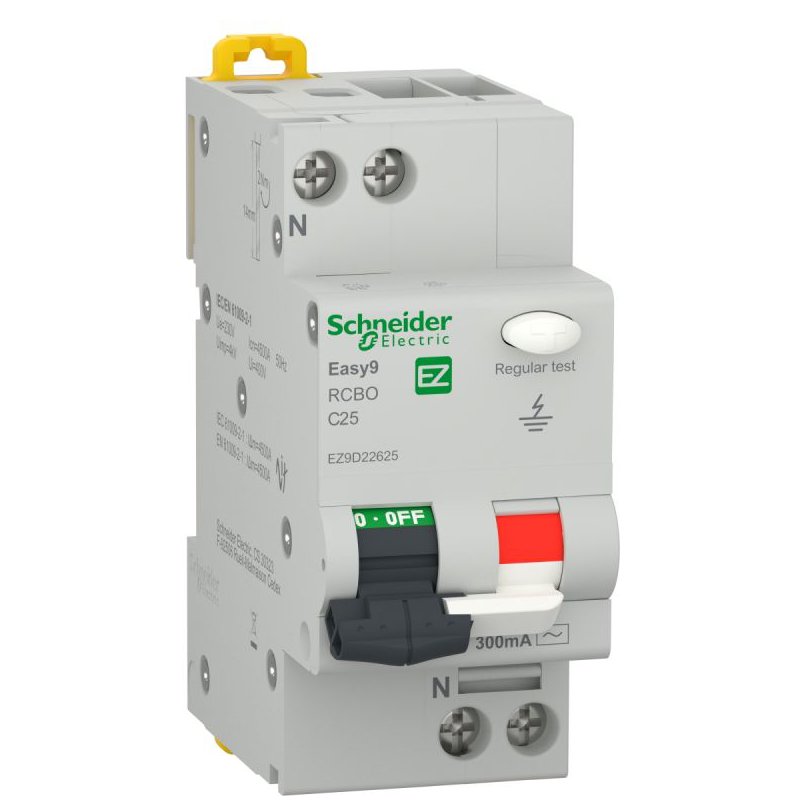 Întrerupător diferențial RCBO Easy9 25A 300mA Schneider