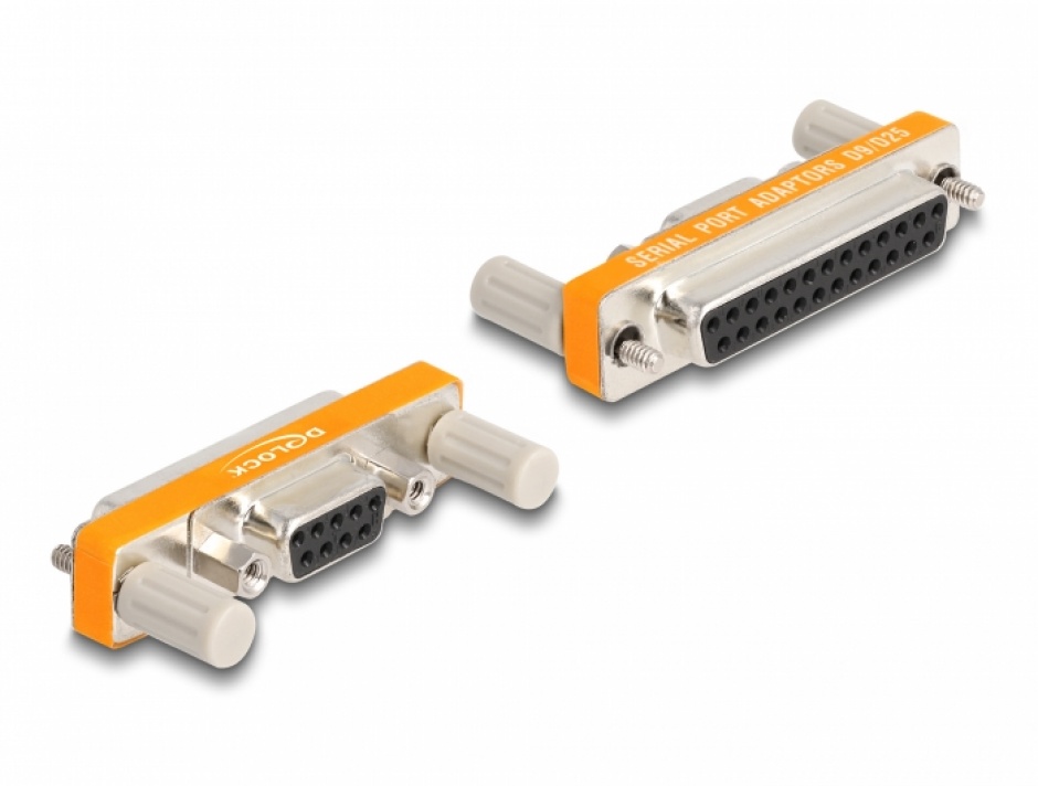 Adaptor Delock 9 la 25 pini D-Sub M-M