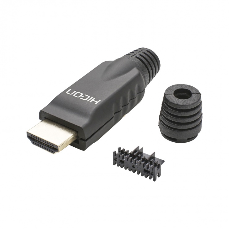 Conector HDMI-A Lipit Hicon HI-HD-M Metalic