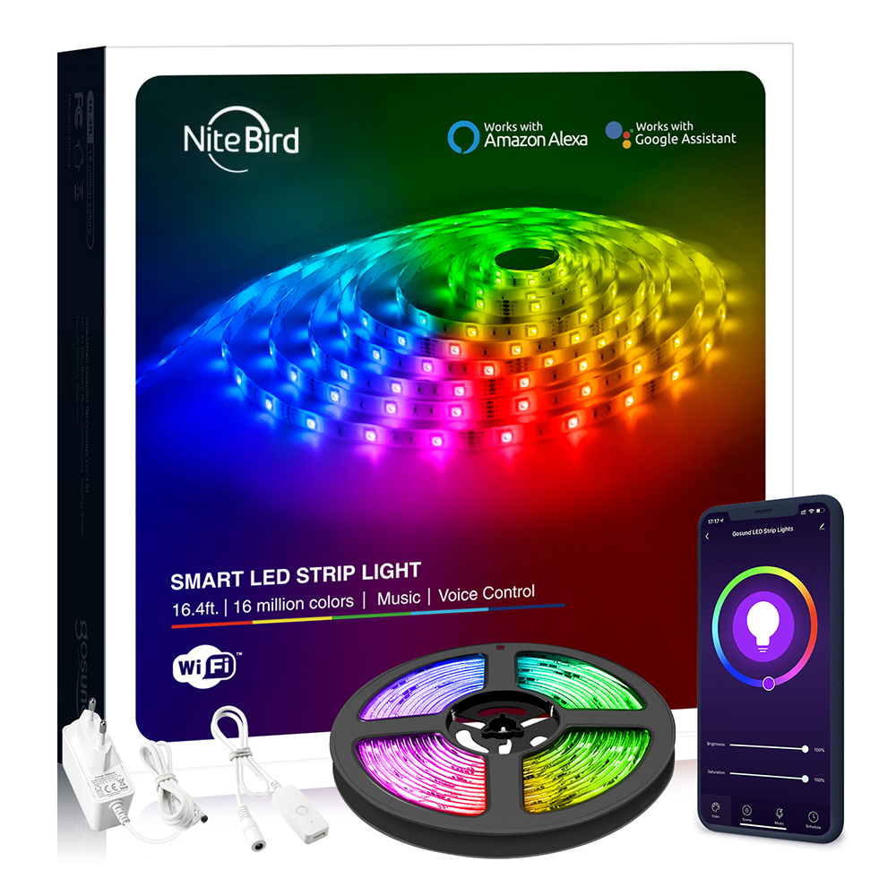 Kit Banda LED Smart NiteBird SL2, 5m, Wi-Fi - imagine 3