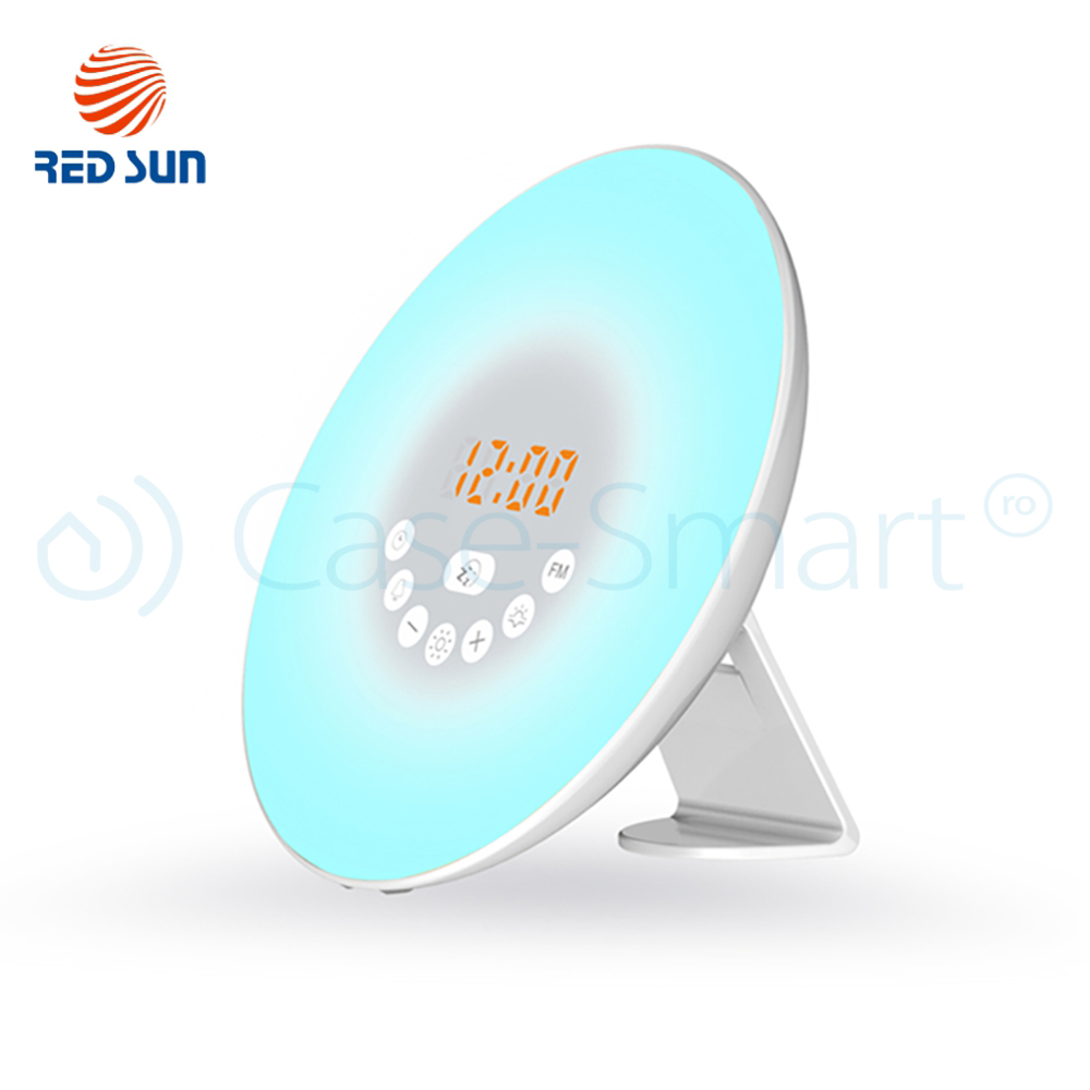 Lampa inteligenta RedSun 6638D cu Alarma si Radio FM - imagine 2