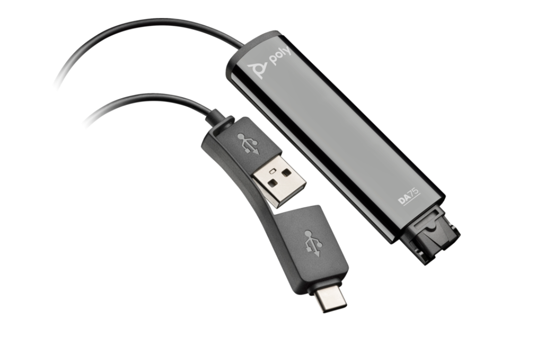 Adaptor Poly DA75 USB la QD - TAA, Negru | HP