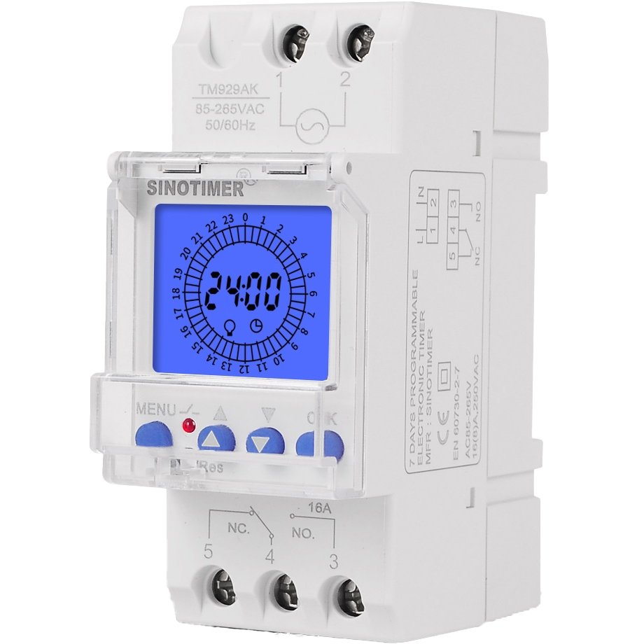 Releu Digital Sinotimer TM929AKL, 16A, Programabil