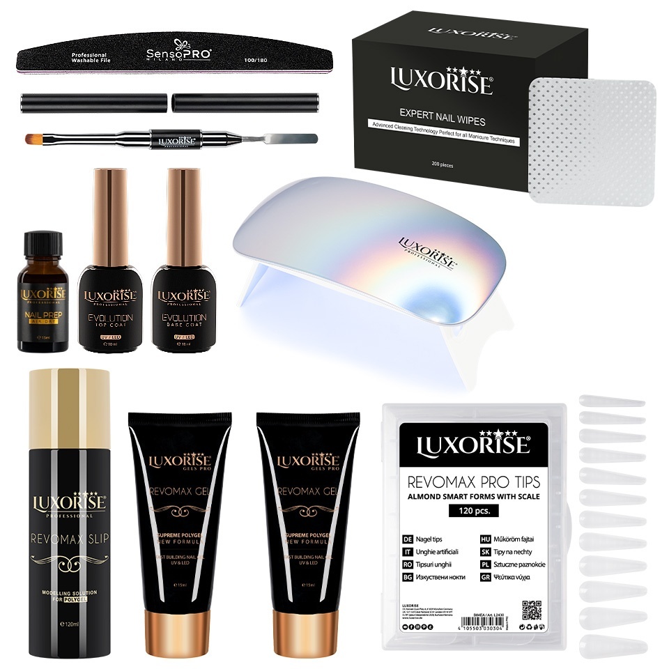 Kit Polygel LUXORISE cu Lampa, Kitunghii - imagine 2