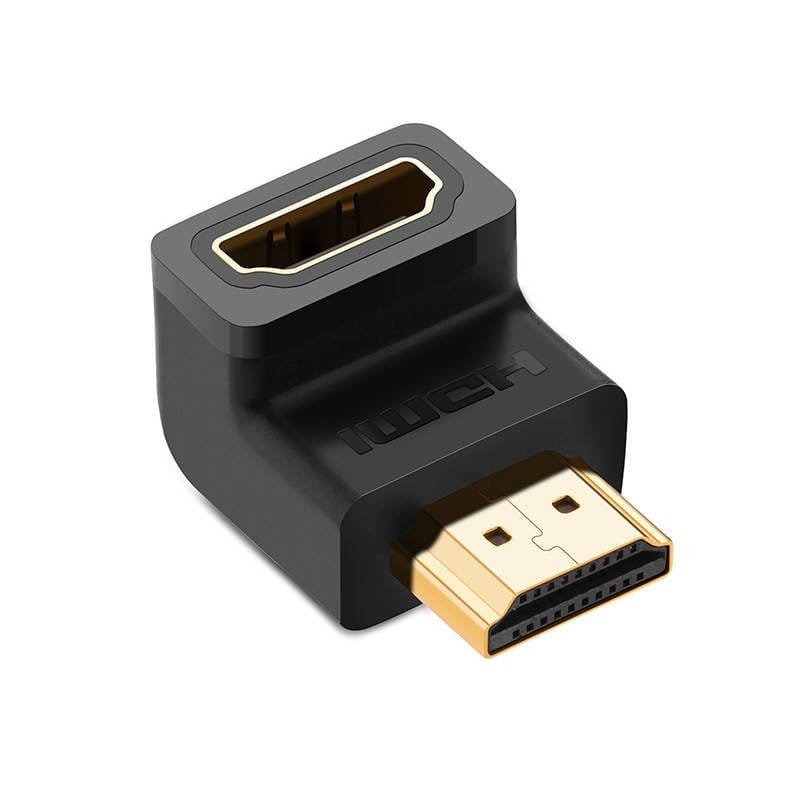 Adaptor HDMI UGREEN HD112 90 grade, 4K UHD, Negru