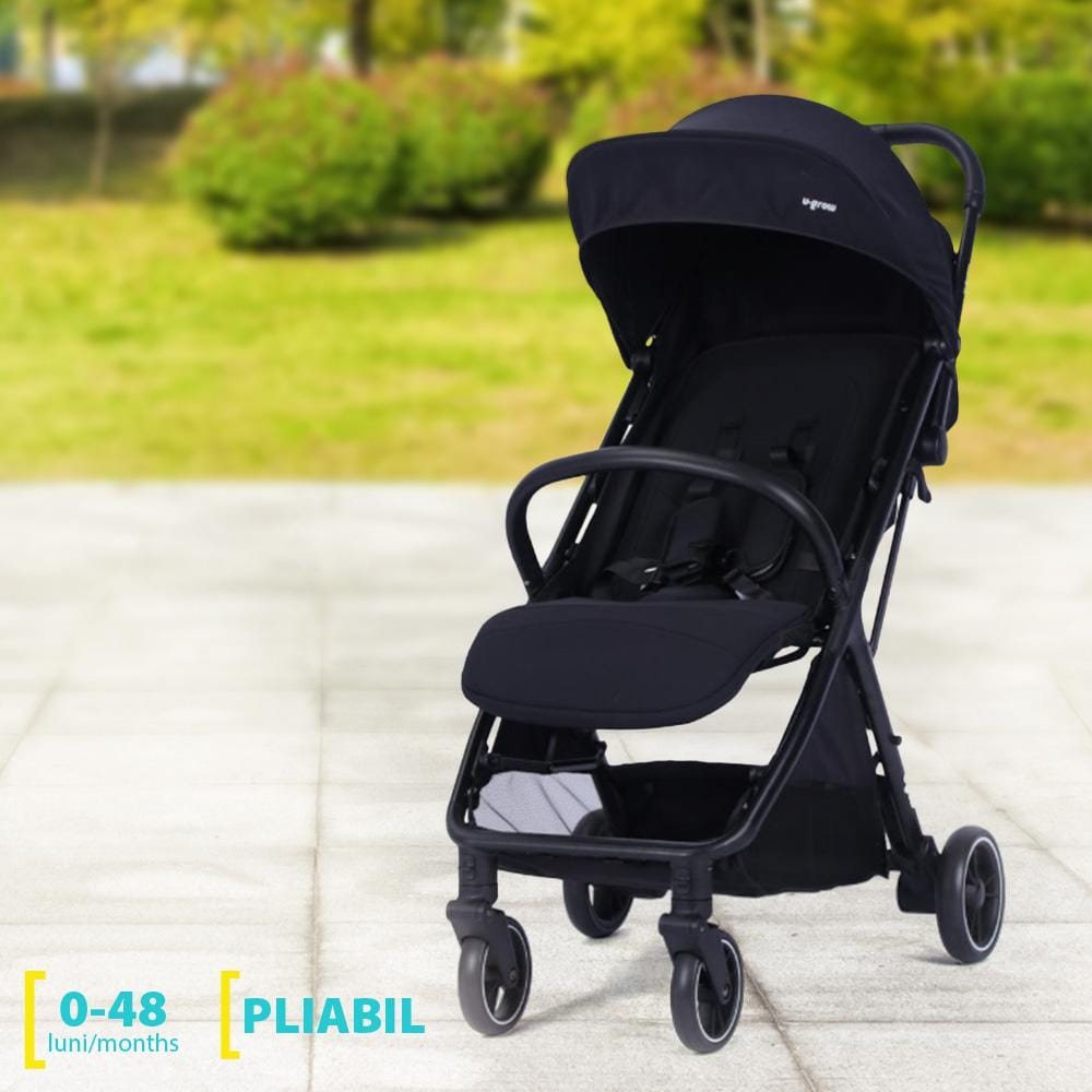 Cărucior Sport U-Grow Autofold Negru | 0-48 Luni - imagine 19