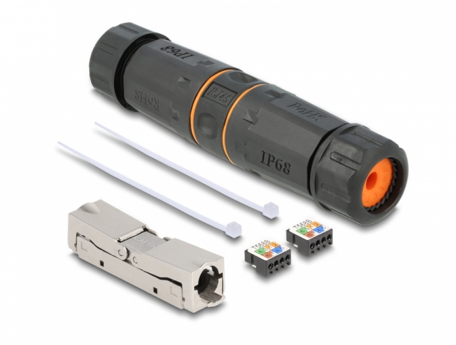Cupla RJ45 Cat.6A IP68 Impermeabilă Delock