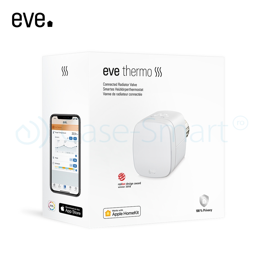 Eve Thermo - Valvă Inteligentă Apple HomeKit cu LED - imagine 4