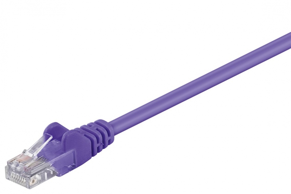 Cablu UTP Cat 5e 0.5m Mov