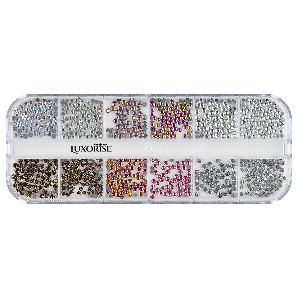 Strasuri Unghii LUXORISE, 12 Modele Paradise - imagine 2