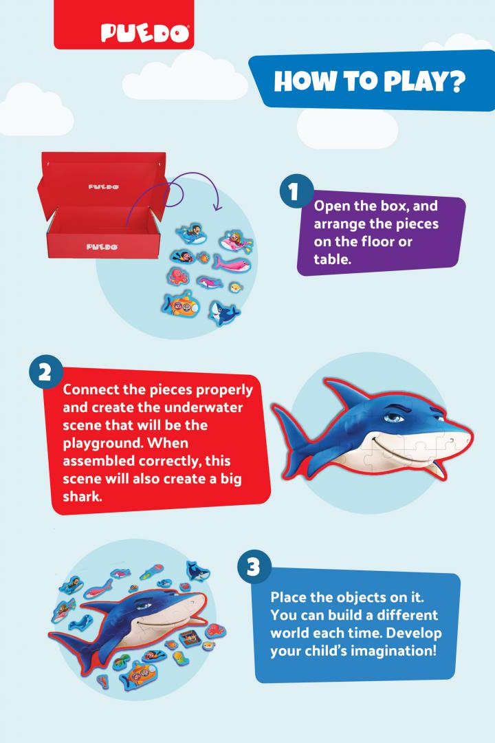 Puzzle Lumea Marina - Joc Educativ Copii | Generic - imagine 5