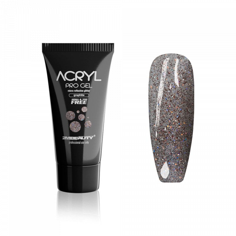 Acryl Pro Gel 2M Graphite - PolyGel Hema Free