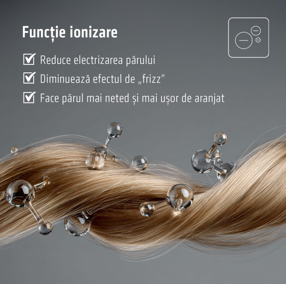 Perie cu Aer Cald Heinner HAB-R12DC-BL2, 1200W, Ionizare - imagine 8