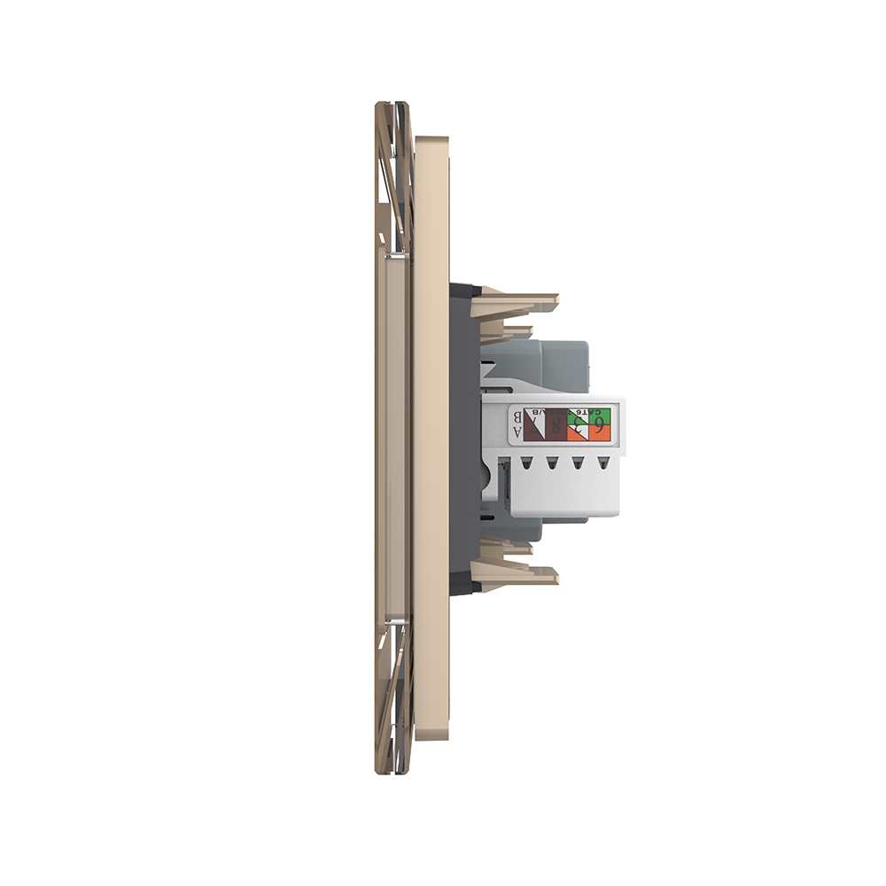 Priza Tripla Livolo Sticlă Schuko + TV/Internet - imagine 11