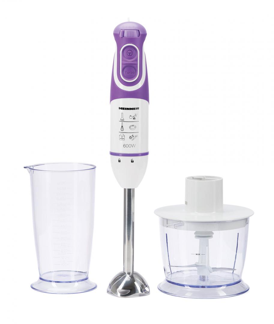 Blender de Mână Heinner HB-600UV 600W - 5 Viteze + Accesorii