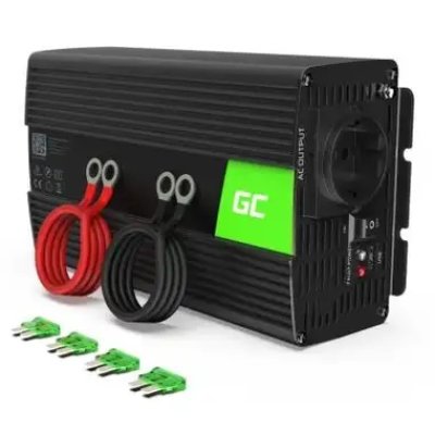 Invertor Greencell 1000W sinus pur 12V-230V INV09