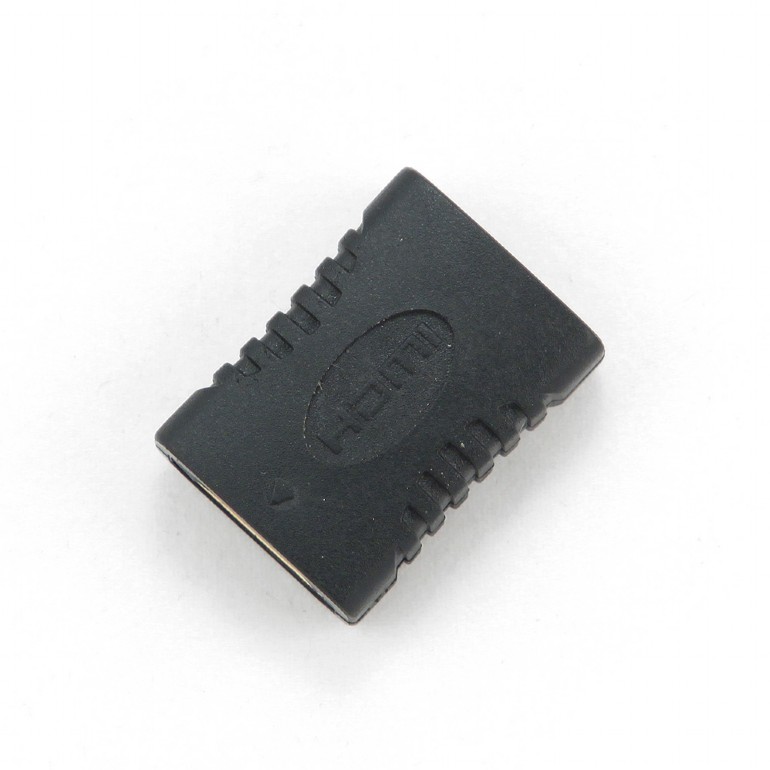 Adaptor HDMI Gembird Mascul-Mascul, Conectori Auriti, Negru - imagine 2