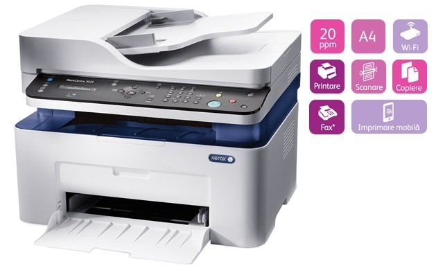 Multifuncțional XEROX WorkCentre 3025 Laser Mono WiFi ADF - imagine 6